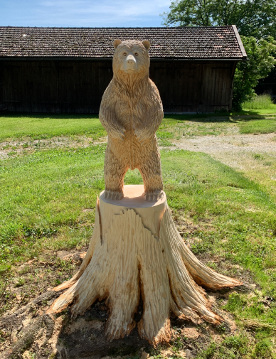 Holz Bär Skulptur